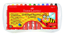 Load image into Gallery viewer, Faber-Castell Beeswax Crayons in Durable Storage Case, 12 Vibrant Colors