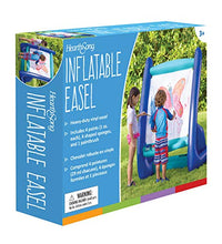 Load image into Gallery viewer, HearthSong Heavy-Duty Vinyl Inflatable Indoor and Outdoor Easel for Kids with Paints, Sponges, Paintbrush, and Built-in Art Tray, 39" L x 27" W x 50" H