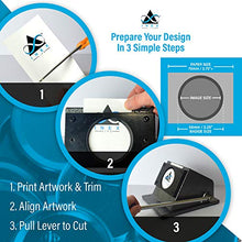 Load image into Gallery viewer, INEX Life Button Maker Machine Kit 58mm (2 ¼ inch)| Industrial Circle Cutter Punch Press - Includes All Pieces for 1,000 Metal Badge Buttons