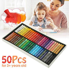 Load image into Gallery viewer, Oil Pastel Set,Professional Painting Soft Oil Pastels Drawing Graffiti Art Crayons Washable Round Non Toxic Pastel Sticks for Artist,Kids,Student,Beginner(50Colors)