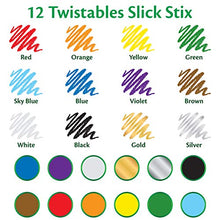 Load image into Gallery viewer, Crayola Twistables Slick Stix Crayons, 12 Count, Oil Pastel Alternative, Ages 3 & Up, Assorted
