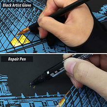 Load image into Gallery viewer, 9 Pcs Scratch Art Tools, Scratching Drawing Tools Set for Adults & Kids Painting Paper : Artist Glove, Tools Bag, Scratch Coloring Pens, Plastic and Wooden Stylus, Scraper, Repair Pen, Clean Brush