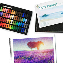 Load image into Gallery viewer, (64 Colors) HASHI Non Toxic Soft Pastels Set for Professional - Square Chalk pastel Assorted Colors
