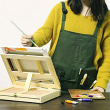 Load image into Gallery viewer, Adjustable Artist Apron with Pockets Unisex Painter Canvas Apron Painting Aprons for Arts Gardening Utility or Work