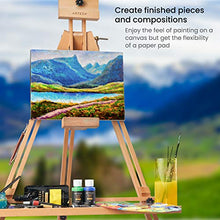 Load image into Gallery viewer, Arteza 9x12” Canvas Pad, 10 Sheets, 100% Cotton, Primed with Acid-Free Gesso, Glue-Bound Pad of Canvas Paper for Acrylic Painting or Oil Paint, Ideal for Painting and Mixed Media