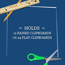 Load image into Gallery viewer, Really Good Stuff, Store More Clipboard Stand, Organizational Tool, Easy Assembly, Sturdy Clipboard Holder