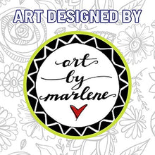 Load image into Gallery viewer, Grafix Artist Series Film – Bloom Design by Art By Marlene 8.5 x 11”, Pack of 4, 2 Pre-Printed White 2 Clear, Translucent Shrink Sheets, Even Easier to Create and Decorate, 8.5" x 11"