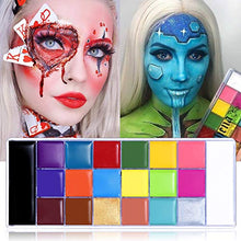 Load image into Gallery viewer, UCANBE Athena Face Body Paint Oil Palette, Professional Flash Non Toxic Safe Tattoo Halloween FX Party Artist Fancy Makeup Painting Kit For Kids and Adult