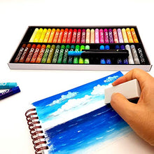 Load image into Gallery viewer, Non Toxic Mungyo Gallery Soft Oil Pastels Set of 48 with Drawing Materials (Pastel Holder, Eraser)