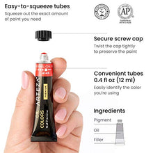 Load image into Gallery viewer, Arteza Oil Paint, Set of 24 Colors/Tubes (12ml/0.4oz) with Storage Box, Rich Pigments, Vibrant, Non Toxic Paints for The Professional Artist, Hobby Painters & Kids, Art Supplies for Canvas Painting