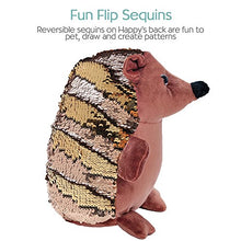 Load image into Gallery viewer, Creativity for Kids Sequin Pets Stuffed Animal - Happy the Hedgehog Plush Toy
