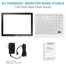 Load image into Gallery viewer, LitEnergy 24.3 Inch Diagonal A3 LED Portable Light Table for Tracing