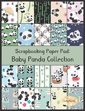 Load image into Gallery viewer, Scrapbook Paper Pad: Baby Panda Collection: 20 Unique Design Background Crafting Sheets (Crafty Harvest Background Papers)