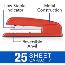 Load image into Gallery viewer, Swingline Stapler, 747 Iconic Desktop Stapler, 25 Sheet Capacity, Rio Red (74736)