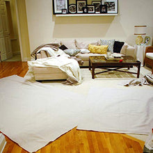 Load image into Gallery viewer, Kingorigin Canvas Drop Cloth 9x12feet for Painting, Painters Drop Cloth, Paint Tarp, Curtains, Painting Supplies, Canvas Sheet
