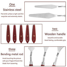 Load image into Gallery viewer, 10 Pcs Palette Knife Set for Acrylic Wooden Handle Painting Pallet Knife Set Art Tools for Oil Paint Canvas