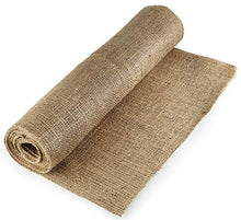 Load image into Gallery viewer, Natural Burlap Fabric (40” x 5 Yards)-NO-FRAY Burlap Roll-Long Fabric with Finished Edges-Perfect for Weddings,Tree Wraps For Winter,Table Runners, Placemat,Crafts, and More.Decorate Without The Mess!