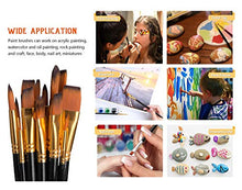 Load image into Gallery viewer, Lasten 21 Pcs Artist Paint Brush Set for Acrylic Watercolor Oil Gouache Painting, Professional Paint Brushes Nylon Hair Paint Brushes with Palette Knife Sponge and Storage Case