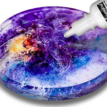 Load image into Gallery viewer, Jacquard Alcohol Inks Set - Vibrant Pinata Colors - Alcohol Ink for Resin - Beautiful Colors On Almost Any Hard Surface - Set of 6 Bundled with Moshify Blending Pen (7 Items)