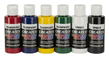 Load image into Gallery viewer, Createx Colors 5801-00 Airbrush Paint Set, 2 Ounce, Multicolor, 12 Fl Oz