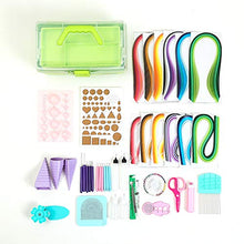 Load image into Gallery viewer, Paper Quilling Kits - Quilling Tools and Supplies,Paper Strips (Green Storage Toolbox)