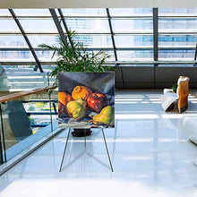 Load image into Gallery viewer, 63" Tall Display Easel, Folding Instant Poster Easel, Black Steel Metal Telescoping Art Easel for Display Show, Easy Assembly (6Pack)