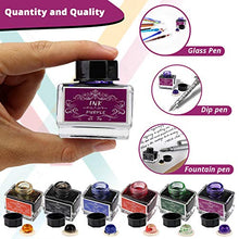 Load image into Gallery viewer, Calligraphy Ink Set | Calligraphy Set Includes 15 ml Black Ink, Blue Ink, Red Ink, Green Ink, Purple Ink and Orange Ink | Fountain Pen Ink | Dip Pen Ink | Bottled Ink for Fountain Pens | Ink Well