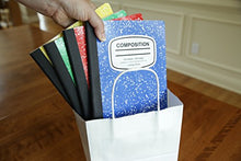 Load image into Gallery viewer, 100 | 50 | 25 Count - White Paper Kraft Bags with Handles - Perfect Solution for Baby Shower, Birthday Parties, Boys and Girls Gifts, Shopping, Restaurant takeout and Shop Owners - Size (8"x4.75"x10")