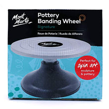Load image into Gallery viewer, Mont Marte Signature Pottery Banding Wheel, 7in (18cm) Diameter, Sturdy Cast Iron Body and Base