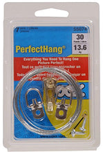 Load image into Gallery viewer, OOK 535640 Professional Picture Hanger Kit, Art Hangers, Brass, Reusable Picture Hooks, 30lb (7 piece kit)