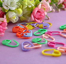Load image into Gallery viewer, 100PC Mix Color Knitting Stitch Counter Crochet Locking Stitch Markers Stitch Needle Clip Knitting Crochet Markers (100)