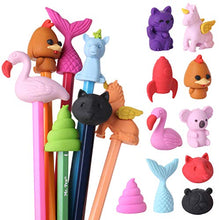 Load image into Gallery viewer, Mr. Pen- Animal Topper Erasers, 22 Pack, 8 Pack Take Apart Animal Erasers, Pencil Toppers, Pencil Erasers Toppers for Kids, Eraser Tops, Cap Erasers for Pencils, Fun Erasers Kids, Pencil Top Erasers