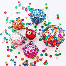 Load image into Gallery viewer, JOYAHO 6MM Loose Sequins, 8400PCS Bulk Round Rainbow Cup Sequins Embroidery Sequins Iridescent Spangles Craft Mixed 24 Colors for Sewing Arts Crafts
