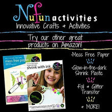 Load image into Gallery viewer, NuFun Activities Inkjet Printable Iron-On Heat Transfer Paper for Dark Fabrics, 8.5x11” To Print For T Shirts and DIY Projects, 5 Sheets