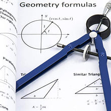Load image into Gallery viewer, Offizeus Professional Compass for Geometry with Extra Lead Refills - Makes 10 Inch Circle - Math Compass, Drawing Compass - Metal Precision Bow Compass with Lock - for Drafting, School, Woodworking