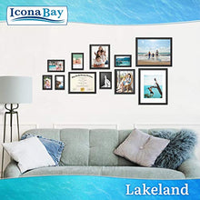 Load image into Gallery viewer, Icona Bay 8.5x11 (22x28 cm) Certificate Frames (Black, 6 Pack), Contemporary Diploma Frames 8.5 x 11, Composite Wood Document Frames for Walls or Table Top, Lakeland Collection