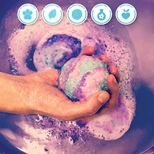 Load image into Gallery viewer, Youniverse Galactic Bath Bombs by Horizon Group USA, Girl STEM Science Craft Kit. DIY Mix & Mold 5 Fizzing Personalized Bath Bomb, Multicolor