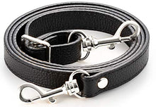Load image into Gallery viewer, SeptCity Top Quality Grain Leather Adjustable Shoulder Straps -1.8 CM Width(20 Color) (Black#)