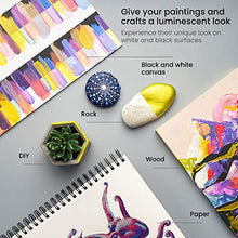 Load image into Gallery viewer, Arteza Iridescent Acrylic Paint, Set of 10 Chameleon Colors, 2-oz/60ml Bottles, High Viscosity Shimmer Paint, Water-Based, Blendable Paints, Art Supplies for Canvas, Wood, Rocks, Fabrics