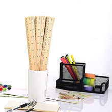 Load image into Gallery viewer, LovesTown 60 Packs Wood Rulers,2 Scale 30cm & 12inch Student Rulers Wooden School Rulers Office Ruler Measuring Ruler for Students Teachers Experiments Crafts