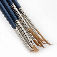 Load image into Gallery viewer, Artist Detail Brushes Script Liner Brushes - 10 Top Quality Weasel Hair (Red Sable) Detail Brushes + Liner Brushes for Decorative Artists and Those Requiring Quality Fine Round Pointed Paintbrushes