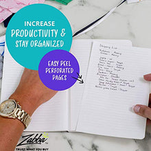 Load image into Gallery viewer, 2 Pack Luxury Lined Journal Notebooks- Journals For Writing w/ 130 Perforated Pages, Medium (5.7" x 8.3") - Soft Cover Notebooks for Work, Travel, College- Journal for Men and Women (Black)