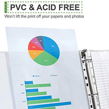Load image into Gallery viewer, TYH Supplies 200-Pack Economy 11 Hole Clear Sheet Protectors 8-1/2 x 11 Inch Non Vinyl Acid Free