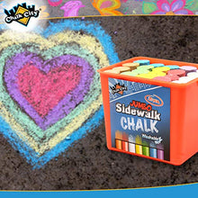 Load image into Gallery viewer, Chalk City Sidewalk Chalk, 20 Count, 7 Different Colors, Jumbo Chalk, Non-Toxic, Washable, Art Set
