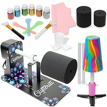 Load image into Gallery viewer, Glytterati Cup Turner Kit for Epoxy Crafting | Tumbler Spinner That's Ultra-Silent & Doesn’t Overheat | Cup Turner for Tumblers w/Reinforced Stability & Won’t Flip, Heavy Duty Metal Construction