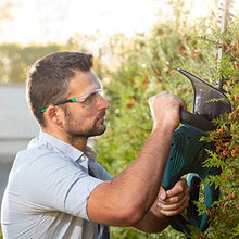Load image into Gallery viewer, NoCry Safety Glasses with Clear Anti Fog Scratch Resistant Wrap-Around Lenses and No-Slip Grips, UV Protection. Adjustable, Black & Green Frames