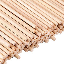 Load image into Gallery viewer, Senkary Wooden Dowel Rods 1/8 x 6 Inch Unfinished Natural Wood Craft Dowel Rods, 100 Pieces