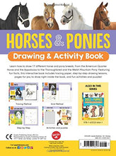 Load image into Gallery viewer, Horses & Ponies Drawing & Activity Book: Learn to draw 17 different breeds