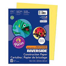 Load image into Gallery viewer, Riverside 3D Construction Paper, Yellow, 9" x 12", 50 Sheets