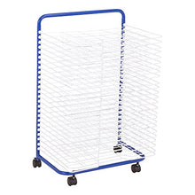 Load image into Gallery viewer, Sprogs Art Drying Rack, 23 3/4" W x 17 1/2" D x 38" H, Blue/White, SPG-LED1027W-SO